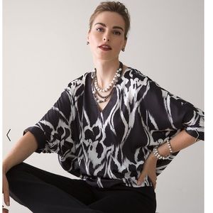 White House Black Market 3/4-Sleeve Dolman Kimono Top new without tags
